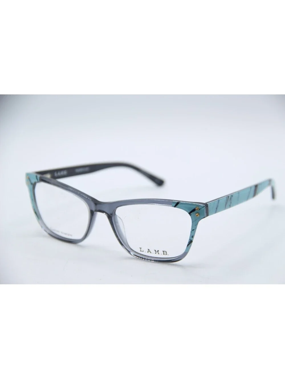 L.A.M.B. La075 B:38 Glacier Gray Blue Authentic Eyeglasses 53-17 140